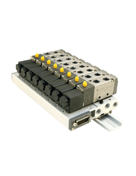 Sub-base for solenoid valve EMC RV5-2 | EASI-Spare