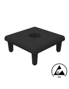 Square cover cap ESD with hole for profile | EASI-Spare