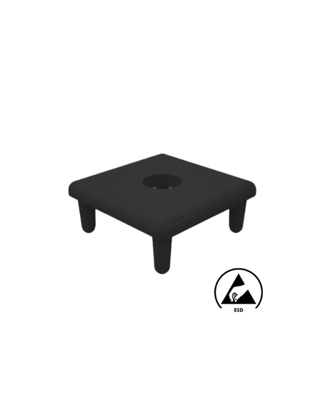 Square cover cap ESD with hole for profile | EASI-Spare