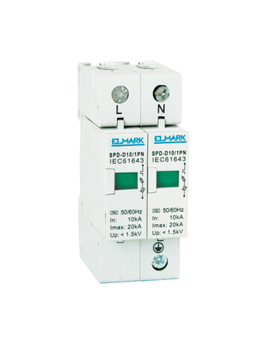 Surge arrester 1P+N or 2-pole for protecting circuits | Easi-spare