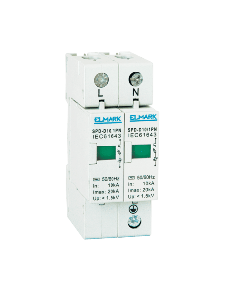 Surge arrester 1P+N or 2-pole for protecting circuits | Easi-spare