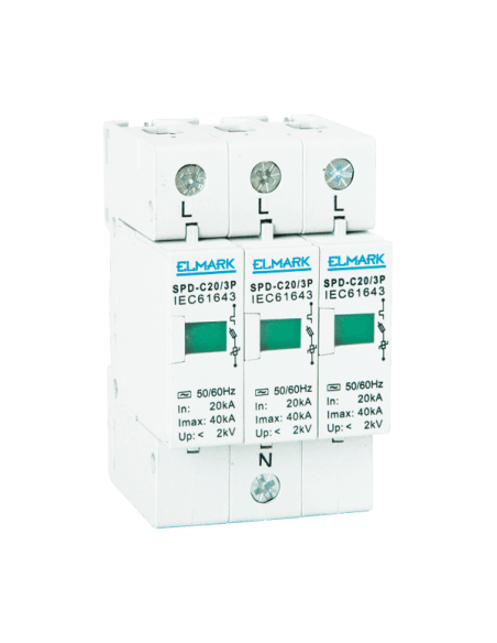Surge arrester 3-pole for protecting circuits | Easi-spare