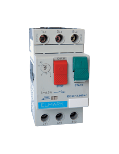 Thermal-magnetic circuit breaker to protect electric motor