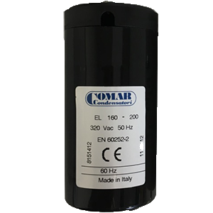 Capacitor for electric motors