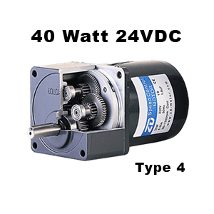 Compact geared motor type 4 24VDC 3000rpm 40W