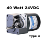 Compact geared motor type 4 24VDC 3,000 RPM 40W