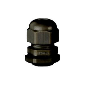 Black cable gland M12 to M63