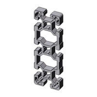 Aluminium profile 40x120L