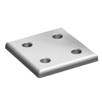Square connection plate aluminium