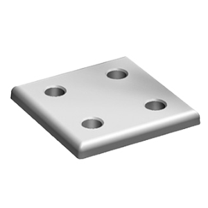 Square connection plate aluminium