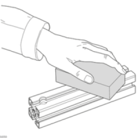 Rubber for aluminium profile