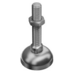 Pivot foot - bell in steel for aluminium profile