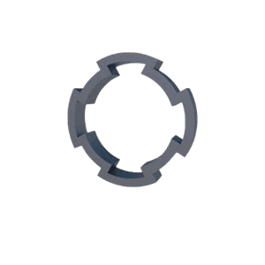 Round aluminium profile D28L with 4 dovetails| Easi-spare