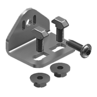 Mounting bracket for round aluminium profile | EASI-Spare