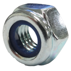 Standard hexagonal nut DIN985 galvanised steel BERARDI | Easi-spare