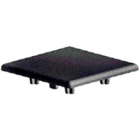 Square cover for profile with hole