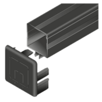 Cable duct to clip into a 10mm slot aluminium profile | Easi-spare