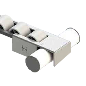 Galvanised steel rail bracket for roller rail