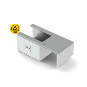 Galvanised steel rail bracket for roller rail | Easi-spare