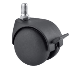 Twin castors with brake for aluminium profile | Easi-Spare