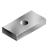 T-slot nut threaded plate