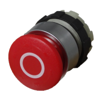 Emergency stop pushbutton head