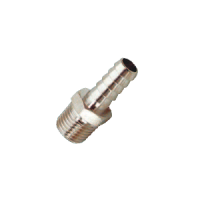 Nickel-plated brass conical male barb connector | Easi-spare