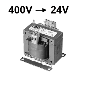 Single-phase transformer 400V / 24V