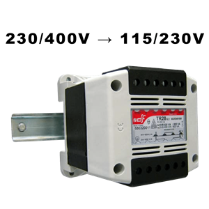 Overmoulded transformer IP20 primary 230/400V secondary 115/230VAC
