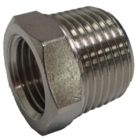 Nickel-plated brass tapered male / female reducer | Easi-spare