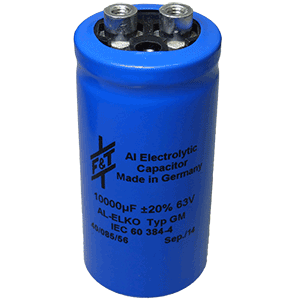 Electrolytic filter capacitor 63 V | EASI-Spare