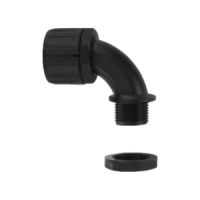 Elbow cable gland 90° for flexible conduit | Easi-spare