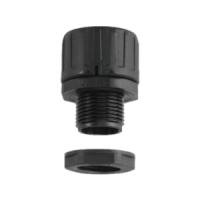 Straight cable gland for flexible conduit