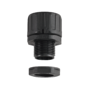 Straight cable gland for flexible conduit