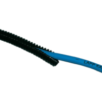 Flexible split corrugated conduit