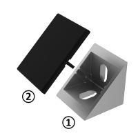 Cover bracket for profile Aluneed TI