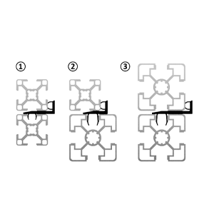 Sealing strip to clip into aluminium profile | Easi-spare