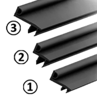 Sealing strip to clip into aluminium profile | Easi-spare