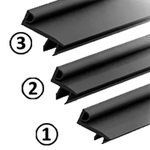 Sealing strip to clip into aluminium profile | Easi-spare