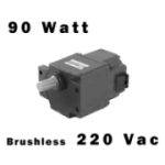 Compact gear motor T5GU, 220V brushless 90W Output speed: 15 RPM