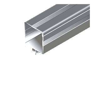 Cable duct to clip into a 10mm slot aluminium profile | Easi-spare